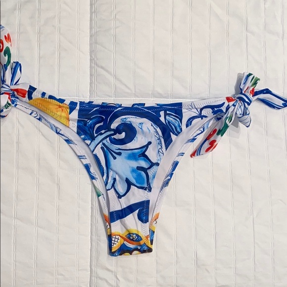 Colorful Bikini Top and Bottom - Picture 3 of 5